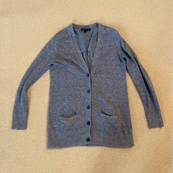 Banana Republic Women’s Small Marled Grey Button Down Cardigan Sweater - Picture 1 of 5